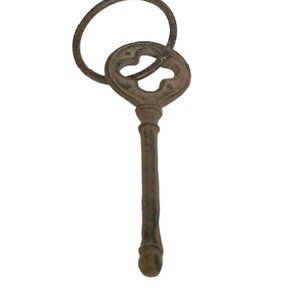 Antique Ornate Iron Clock Winding Key